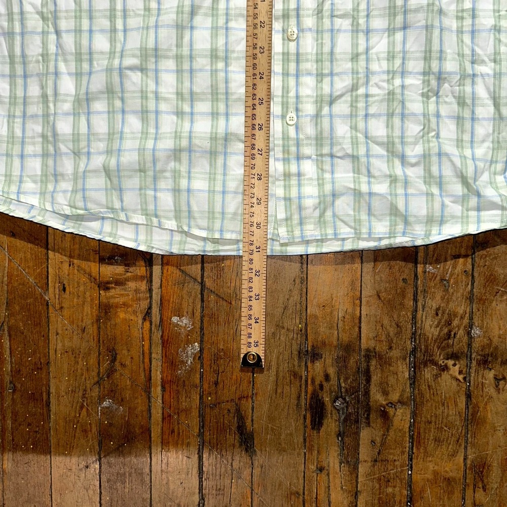 Gap Shirt Men's XL White Check Striped Long Sleeve Button Down Collared Casual - Picture 4 of 8